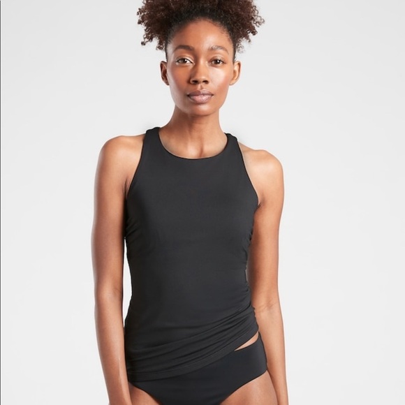 Athleta Maldives High Neck Tankini // Black - Picture 3 of 13